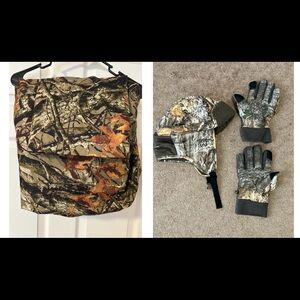 RealTree Edge Camo Trapper Ear Flap Hunting Hat Gloves M L Twin XL Bed Sheet